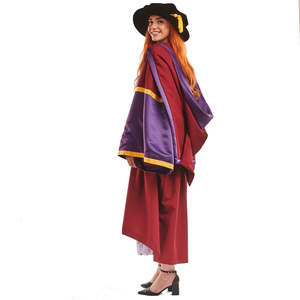 Robe de fin d'études doctorales Deluxe Manchester University avec garniture en satin sur le devant pour les diplômes scolaires-ODM/OEM - Product Image 3