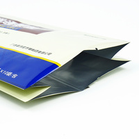 Sacs d'emballage en aluminium de qualité alimentaire, résistants à l'humidité, imprimés en héliogravure, BOPP/AL/PE, finition brillante, sachet à soufflet latéral plat