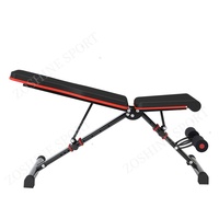 Banc de musculation pliable et réglable Zoshine pour intérieur, équipement de fitness à domicile, cadre en acier allié, portable