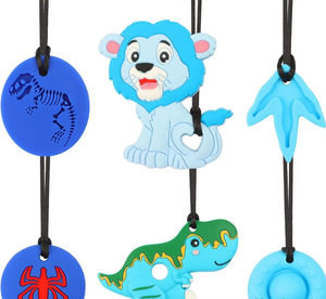 Jouet de dentition en forme de dents de requin, sans avis négatifs, transfrontalier, <span class=keywords><strong>pour</strong></span> pendentif en silicone, <span class=keywords><strong>collier</strong></span> à mâcher adapté aux enfants autistes - Product Image 5