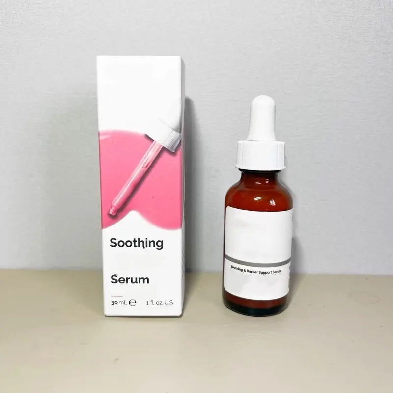 Soothing ari yatıştırıcı ve tamir bariyer Serum üçlü asya doğal bitki özü B12 vitamini uygun