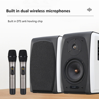 Nouvelle arrivée étagère haut-parleurs blue-tooth avec microphone sans fil subwoofer haut-parleurs d'étagère de cinéma maison