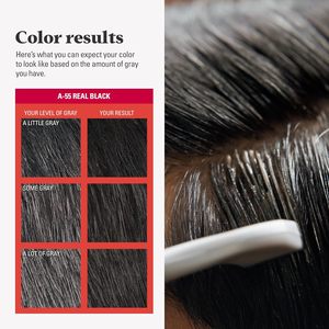 Tinta per <span class=keywords><strong>Capelli</strong></span> OEM R'ENDASE Easy Comb-In per <span class=keywords><strong>Uomo</strong></span>, Colore Intenso, Applicazione Facile Senza Miscelazione con Applicatore a Pettine - Nero Reale, A-55, Confezione da 1 - Product Image 4