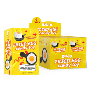 Vente à Chaud Usine de Bonbons Vente en Gros <span class=keywords><strong>Halal</strong></span> DIY <span class=keywords><strong>Oeuf</strong></span> Frit Avec Confiture de Fraises Bonbons Gummy Fournisseurs de Jouets - Product Image 1