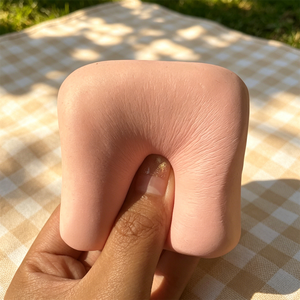 Hawaiian Plastic Bread Roll Toy Squishy <b>Waffle</b> Pattern Soft Touch <b>Block</b> Pink Lover Toast Slow Rebound DIY Gift Party Decoration - Product Image 4