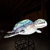 Linternas LED de Seda Chinas Impermeables con Formas de Animales, Decoraciones para Festivales al Aire Libre, Halloween/Día de Acción de Gracias/Navidad/Año Nuevo