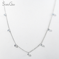 Starsgem Diamant de laboratoire taille brillant 1,56 ct 3,9 mm, plaqué rhodium or 10 carats, pureté 41,7 %, couleur D blanc, 1g, cadeau de fiançailles
