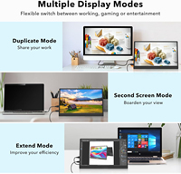 SIBOLAN 15.6 pouces sans fil WiFi Portable ordinateur portable écran étendu moniteur Full HD IPS écran LCD ordinateur Portable affichage