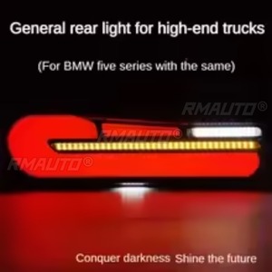 Feux arrière clignotants et de freinage 24/12V dynamiques à LED pour camion, étanches, avec signal de recul pour poids lourds, bus, caravanes et camping-cars - Product Image 4