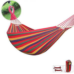 <span class=keywords><strong>Prix</strong></span> de gros <span class=keywords><strong>hamac</strong></span> de jardin en coton portable <span class=keywords><strong>hamac</strong></span> en tissu confortable pouvant contenir jusqu'à 660 lb idéal pour le camping en plein air - Product Image 2