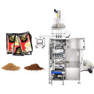 Machine d'emballage automatique à trois voies pour sachets de granulés à trois soudures latérales en film plastique pour sucre, sel, riz, graines et assaisonnements - Product Image 1