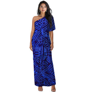 Abbigliamento hawaiano di alta qualità stampa su richiesta Polynesian <span class=keywords><strong>Elei</strong></span> Tribal Design da donna abito in due pezzi a spalle scoperte - Product Image 4
