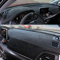 Housse de tableau de bord pour Audi Q5 2018, noire, en cuir italien de luxe, kit de protection de l'intérieur de la voiture