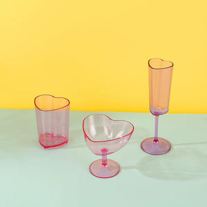 Flûtes <span class=keywords><strong>à</strong></span> <span class=keywords><strong>champagne</strong></span> romantiques en forme de cœur avec longue tige 6.5oz rose Valentine - Product Image 6