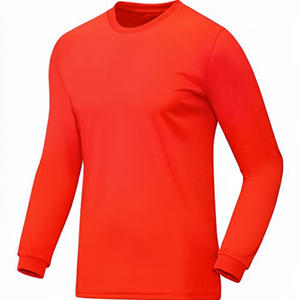 Wholesale Long-sleeved Sport Marathon Team Uniform Summer Camp Workwear Cultural T-shirt logo Printing Slim Fit 100% Polyester - Product Image 1
