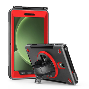 Étui robuste pour <span class=keywords><strong>tablette</strong></span> <span class=keywords><strong>Samsung</strong></span> <span class=keywords><strong>Galaxy</strong></span> Active 5 SM-X300 SM-X306B avec support rotatif à 360°, dragonne et porte-stylet - Product Image 1