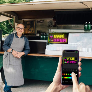 Écran d'affichage LED pour voiture avec animation de texte défilant, panneau matriciel LED contrôlé par application pour camion 13,66*7,87 pouces - Product Image 3