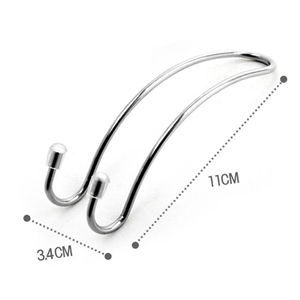 Stainless Steel <b>Car</b> Headrest <b>Hook</b> Black Slip <b>Hook</b> For Seat Back Storage Organizing Bag Strap Holding - Product Image 3