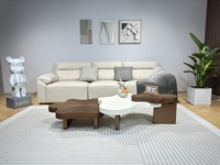 Table basse nuage de style italien, luxe léger, design antique, pour petit appartement, salon haut de gamme