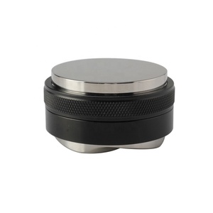 Prensador y Nivelador de Espresso de Acero Inoxidable con Doble Cabezal y Profundidad Ajustable - Product Image 1