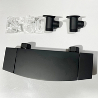 Robinet de bain et de douche moderne de luxe Construction en laiton massif or rose Finition brossée Cartouche de disque en céramique Robinet de lavabo de salle de bain