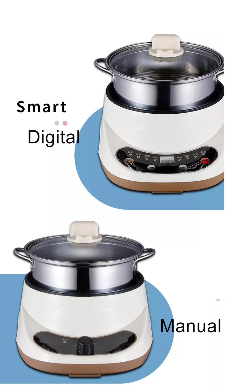 M05 Multi-function 9 IN 1 frying pan cooker food steamer grains cake yogurt mini electric fried pot and rice cooker