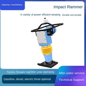 Máy đầm rung cầm tay nhỏ, máy đầm tác động thẳng đứng, máy đầm đường chạy xăng điện diesel, mô-men xoắn tải trọng cao, bảo hành 1 năm - Product Image 2