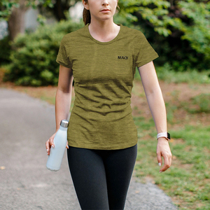 Vente en gros de t-shirts pour femmes, impression graphique personnalisée, t-shirts décontractés pour femmes, vêtements de sport, t-shirt 100% polyester - Product Image 1