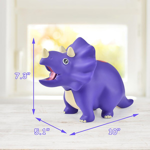 Cute PVC Animal <b>Dinosaur</b> <b>Toys</b> Set for Boys and Girls General <b>Bath</b> <b>Toys</b> with Squeezing & Sound Features - Product Image 2