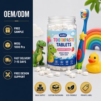 Comprimés de dentifrice solides OEM à croquer, blanchissants, écologiques, à base de plantes, prix usine, marque privée, pour usage domestique