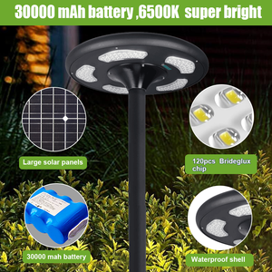 Ngoài trời 200W 300W tất cả trong một năng lượng mặt trời UFO vườn ánh sáng đường phố không thấm nước IP65 cảm biến con người cảm ứng pin Powered LED chiếu sáng - Product Image 3