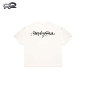 Camiseta Deportiva Oversize de Algodón 100% Pesado, Negra y Blanca, para Hombre y Mujer, Transpirable, Antiencogimiento, Antipilling, Manga Corta - Product Image 1
