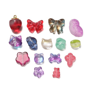 Crystal Lampwork Glass Beads Mixed Shapes Pearlescent Treatment For Jewelry Making DIY <b>Bracelets</b> Accessories Wholesale Materials - Product Image 5
