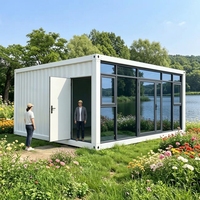 Maison préfabriquée moderne de 20 pieds, conteneur détachable et extensible, maison ignifuge A1, villa modulaire de luxe pour usage résidentiel et bureautique