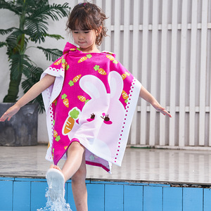 Vendita diretta in fabbrica asciugamano da bagno per <span class=keywords><strong>bambini</strong></span> mantello per <span class=keywords><strong>bambini</strong></span> accappatoio con cappuccio stampa cartone animato asciugamano da bagno indossabile all'ingrosso - Product Image 3