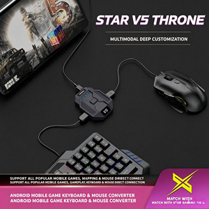 Convertisseur clavier et souris pour jeux mobiles Star Craft V5 Throne, pour Pubg, Delta Force, Valorant streamer, vert pur compétitif - Product Image 3