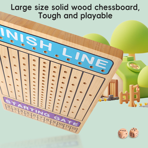 Divertente cervello illuminazione cavallo corse <span class=keywords><strong>gioco</strong></span> di scacchi sfida in legno giocattolo <span class=keywords><strong>gioco</strong></span> <span class=keywords><strong>da</strong></span> <span class=keywords><strong>tavolo</strong></span> in legno per i bambini - Product Image 6