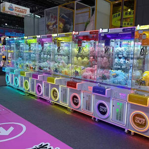 Colorful Paw Mini Crane Machine Jeu d'intérieur amusant à pièces pour multijoueur Blue Gamezeuges - Product Image 1