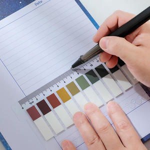 Marcadores de página Pestañas de índice adhesivas Bloc de notas para mascotas Banderas de notas de publicación personalizadas Nota de flecha grabable Estilo Ins Etiqueta de nota de estudiante de color - Product Image 5