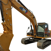 Excavatrice sur chenilles hydraulique d'occasion Caterpillar Cat324D2, modèle 2023, 24 tonnes, pour moteur C7, pompe hydraulique d'origine, occasion