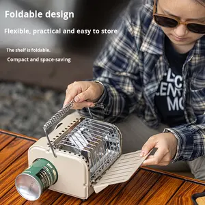 Calentador de Casete Mini para Exteriores, Estufa Interior sin Humo, Calentador de Manos Portátil para Camping, Calentador de Gas Butano, Encendido Simple de una Pieza - Product Image 6