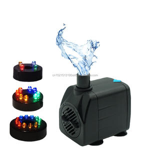 मल्टीफंक्शनल AC 220V छोटा उच्च दबाव सबमर्सिबल पंप, एलईडी लाइट के साथ कम शोर वाला फाउंटेन पंप, एक्वेरियम फिश टैंक पंप - Product Image 2