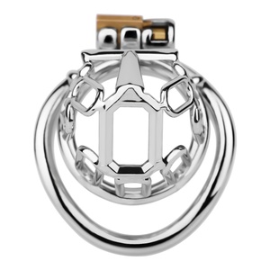 Jaula para Pene de Acero Inoxidable FRRK 304, Dispositivo de Castidad Masculina, Candado Metálico para Pene, Jaula para Pene BDSM, Jaula de Castidad para Hombres - Product Image 3