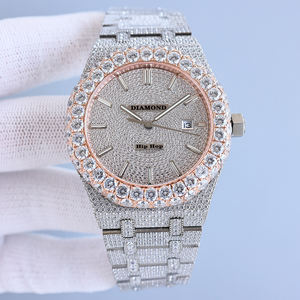 Orologio Automatico Meccanico di Lusso con Diamanti per Uomo, Hip Hop, Moissanite VVS, Cinturino in Acciaio Inox, Cristallo Zaffiro, Movimento ETA, 100 Bar - Product Image 3