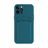 Étui de téléphone élégant en silicone souple pour cartes de crédit, compatible iPhone 11 12 13 Mini 14 15 16 17 Pro Max A16 A17 S26 Ultra, coque couleur bonbon