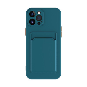 Custodia elegante per telefono con carta di credito in Silicone morbido per <span class=keywords><strong>iPhone</strong></span> 11 <span class=keywords><strong>12</strong></span> 13 <span class=keywords><strong>Mini</strong></span> 14 15 16 17 Pro Max custodia color caramella - Product Image 5