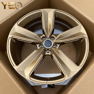 Cerchi in Lega di Alluminio Forgiati Neri con Finitura Lavorata Bronzo Opaco Disponibili 8JX18 5*112 per <span class=keywords><strong>Audi</strong></span> A3 A4 A4 Allroad A5 S3 <span class=keywords><strong>Q3</strong></span> - Product Image 5