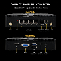 Mini PC de sécurité réseau Intel Celeron J1900 avec 4 ports LAN Gigabit RJ45, port COM, pare-feu X86, routeur, appareil