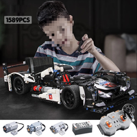 Mobil Balap Super Sport RC Teknis Cada C61016, Model Blok Bangunan DIY untuk Mainan Anak-Anak, Mobil Listrik