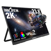 Monitor Portátil IPS de 23.8 Pulgadas 2K QHD, Ángulo de Visión de 180°, Tiempo de Respuesta de 3ms, para Trabajo Multitarea en Oficina